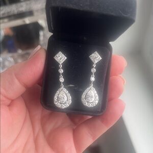 Elegant Silver Drop Earrings